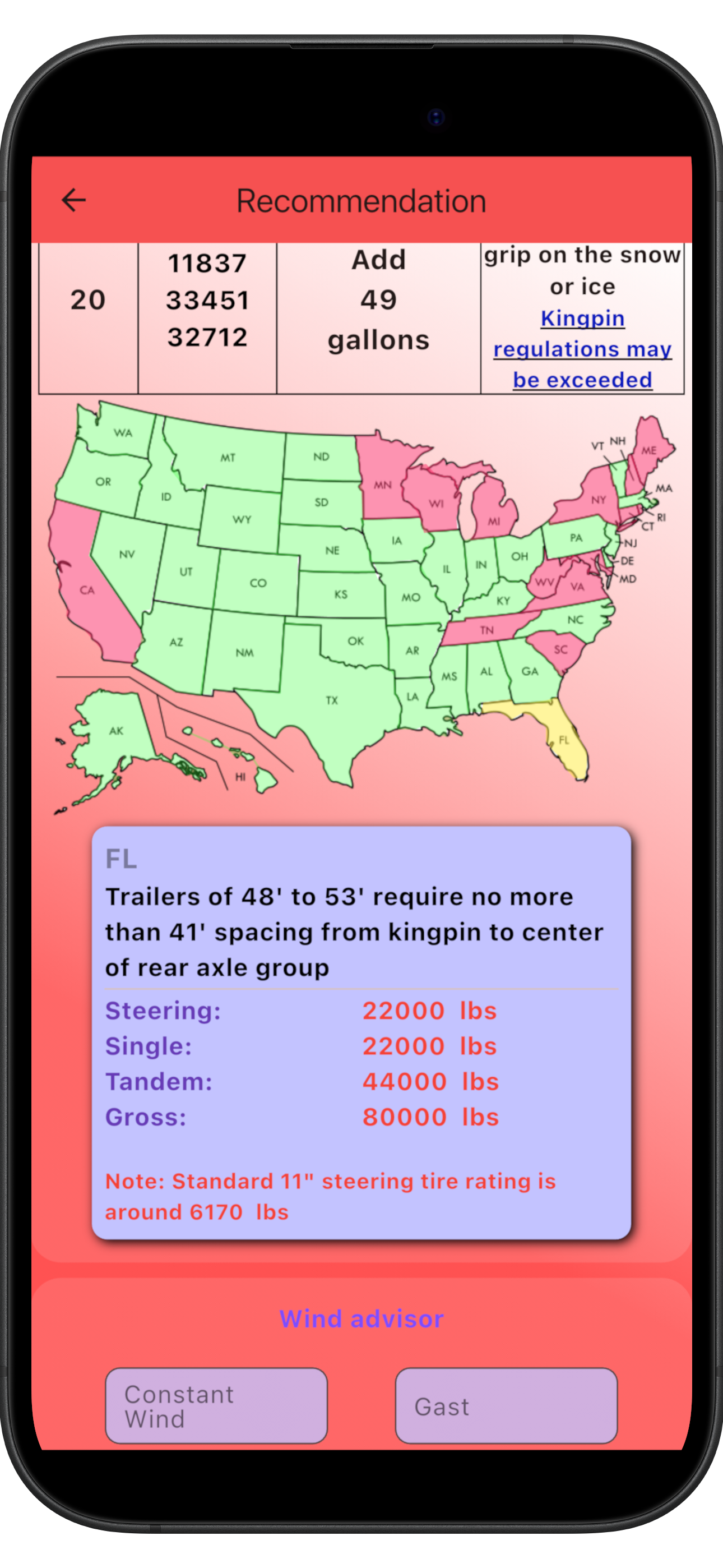 state regulation screen